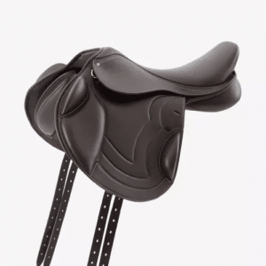 Premier Equine Bordeaux Synthetic Mono Flap Cross Country sadel - brun