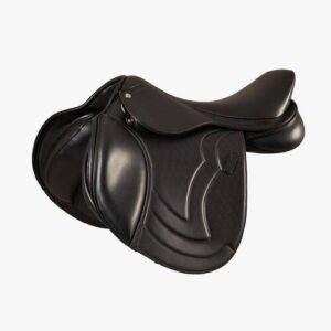 Premier Equine Sautiller Synthetic Close Contact spring sadel - Sort