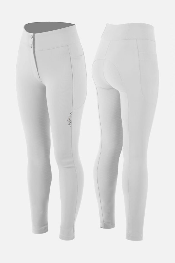 ANIMO RIDEBUKS MED FULDGRIP NUVELIN - HVID - 34