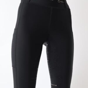 Montar Shelby Ride Tights Sort med Gold Logo Full Grip