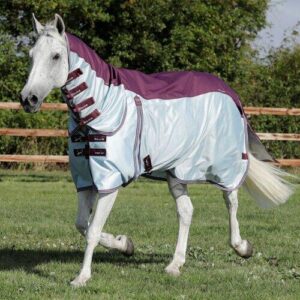 Premier Equine Stay-Dry Mesh insektdækken - Vinrød