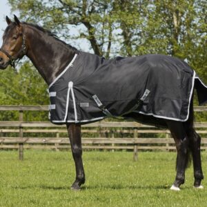 QHP regndækken med fleece - 0 g Mørk blå 75 cm