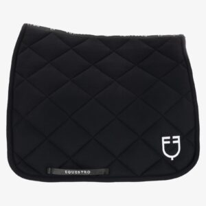 Equestro Black Line Dressur Underlag, Sort/Hvid - PONY