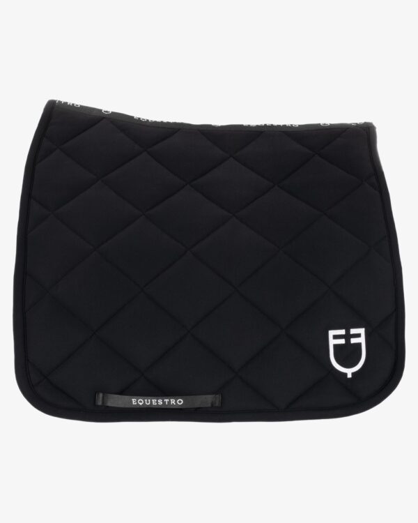 Equestro Black Line Dressur Underlag, Sort/Hvid - PONY