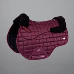 Premier Equine Atlantis CC Satin spring underlag - Vinrød/sort merino