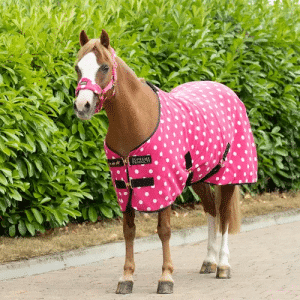 Dotty fleecedækken - Paradise Pink - 85cm (4,3)