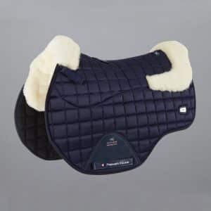 Premier Equine Atlantis CC Satin spring underlag - Navy/natur merino