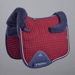 Premier Equine European CC Merino dressurunderlag - Burgundy/Navy