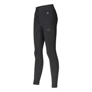 Kingsland - Dame, Ridebukser,High waist, Full-grip, Khloe - Black - Black / 40