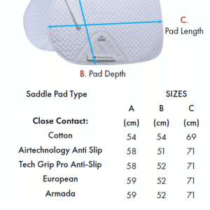 Premier Equine European CC Merino spring underlag - Sort/Sort