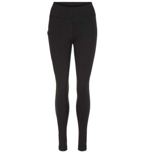Equipage - Jenny vintertights med fullgrip - Sort / XS
