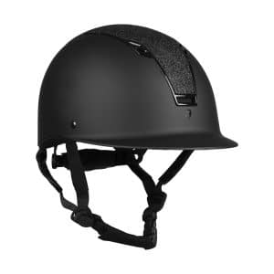 Horka Sparrow Ridehjelm - Black Glitter - STR 51-55