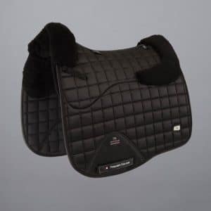 Premier Equine Atlantis CC Satin dressur underlag - Oliven/sort merino
