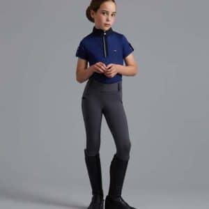 Premier Equine Concerto ridetights til piger - Dove Stone Grey, 13-14 år