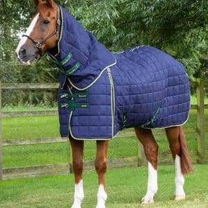Premier Equine Lucanta 450g stalddækken med hals - Navy