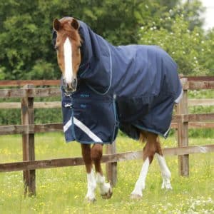 Premier Equine Titan 200g Turnout dækken med Snug-fit hals - Navy