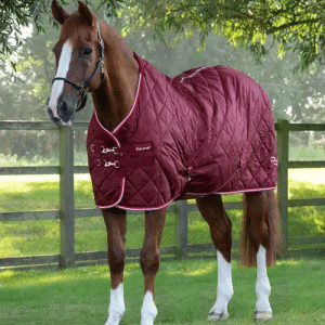 Premier Equine Tuscan 100g stalddækken - Burgundy