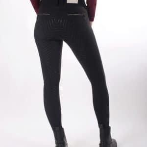 QHP Ninthe ridebukser med full grip - sort - 34