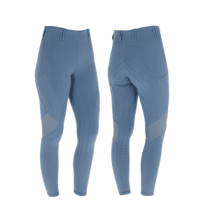 Covalliero Junior Mesh Tights - Smoked Blue - STR 128/134
