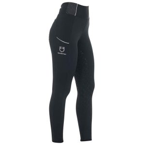 Equestro - Dame, Leggins med fullgrib - Black Crystial - 36
