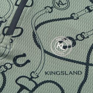 Kingsland, mesh bluse, Larissa- Green Agave - XL