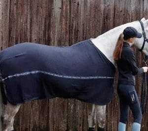 Kingsland - stalddækken Henley Cotton Waffle Rug - Navy - 6'0/135CM / Navy