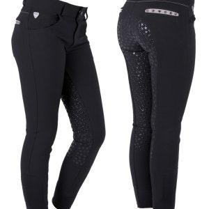 QHP Lara ridebukser - full grip - 176 - Sort