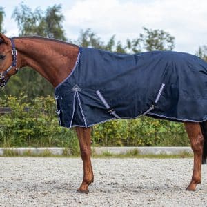 QHP Luxury vinterdækken - 300 g - 145 - Mørk blå