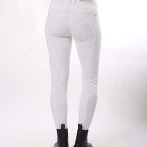 QHP Ninthe ridebukser med full grip - hvid - 34