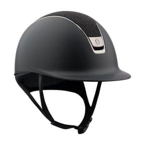 Samshield - RIdehjelm, Regular Shadowmatt w. Crystal Fabric - Black - XL / Black Chrome