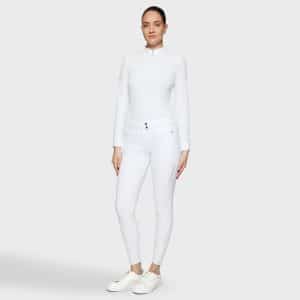 Samshield Ridebukser Chloe Metal Dots Knægrip Hvid 36=38