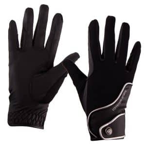 QHP sommer mesh ridehandsker - L - Sort