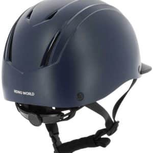 Riding World Topy junior ridehjelm - Mat Navy, XS-S/48-52