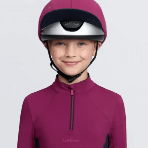 LeMieux Classique Pom overtræk til ridehjelm - Blackberry