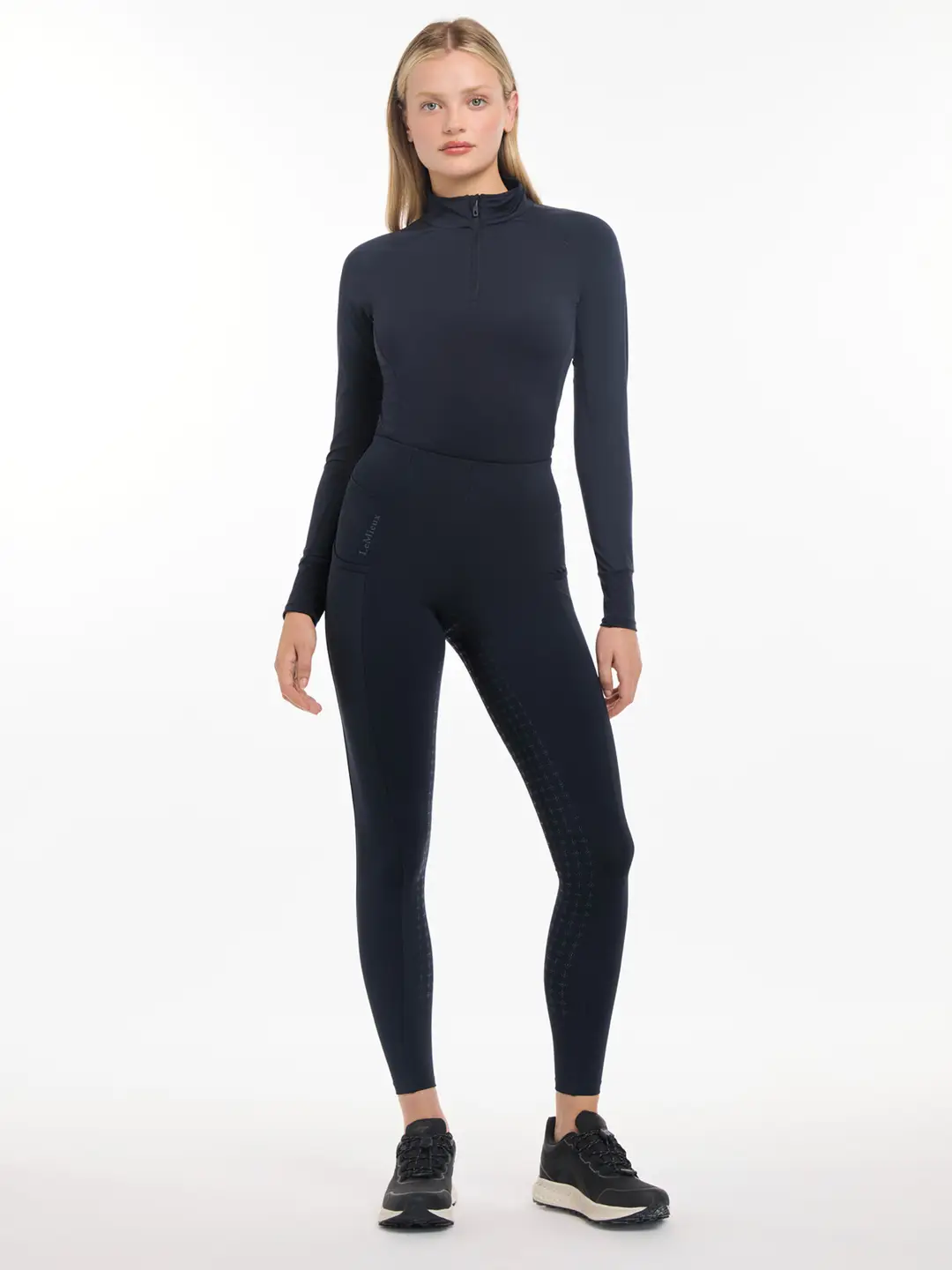 LeMieux Naomi Tights - Navy - STR 40