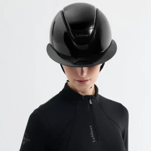 LeMieux Verv Competition Glossy Ridehjelm - Black - STR 56-58
